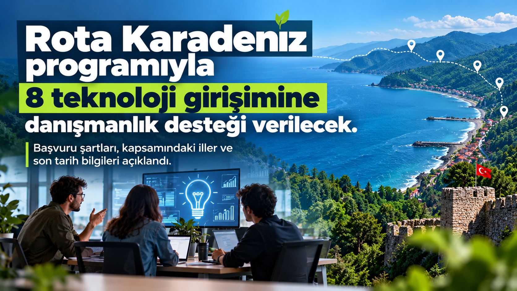 Rota Karadeniz Programıyla 8 Teknoloji Girişimine Destek