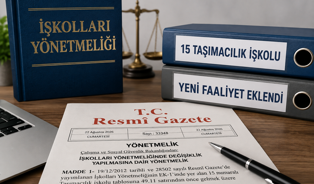 İşkolları Yönetmeliği Değişti: Taşımacılık İşkoluna Yeni Faaliyet Eklendi