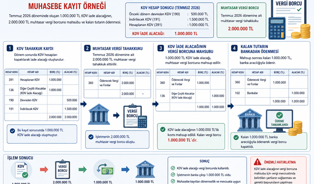 KDV İade Alacağı Vergi Borcuna Nasıl Mahsup Edilir? Muhasebe Kaydı