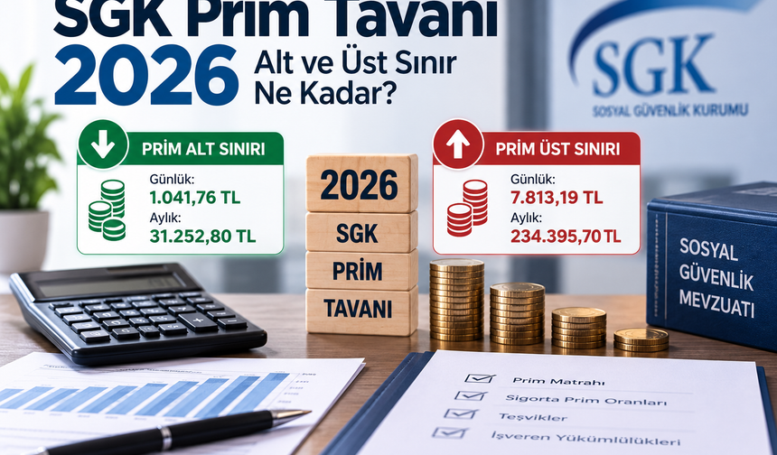 SGK Prim Tavanı 2026: Alt ve Üst Sınır Ne Kadar?